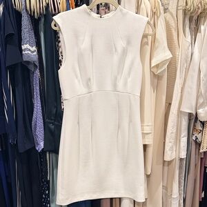 Veronica Beard White Sleeveless Mini Dress